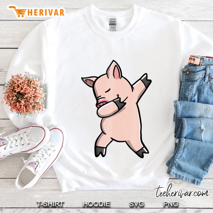 Dabbing Piggy Youth Piglet Costume Kids Sweatshirt