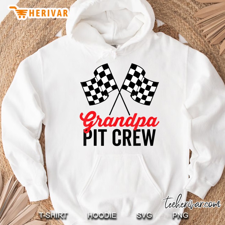 Grandpa Pit Crew Shirt For Racing Party Costume Mugs