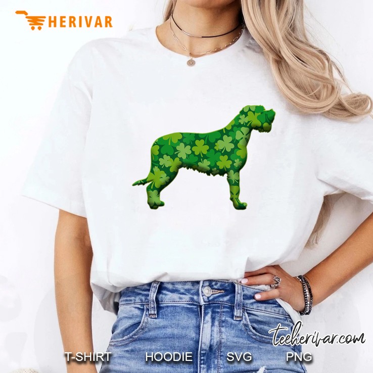 Irish Wolfhound Shamrock St Patricks Irish Ladies Tee