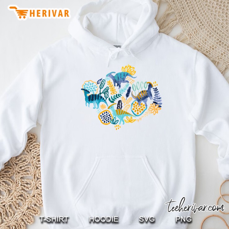 Gouache Parasaurolophuses Classic Hoodie