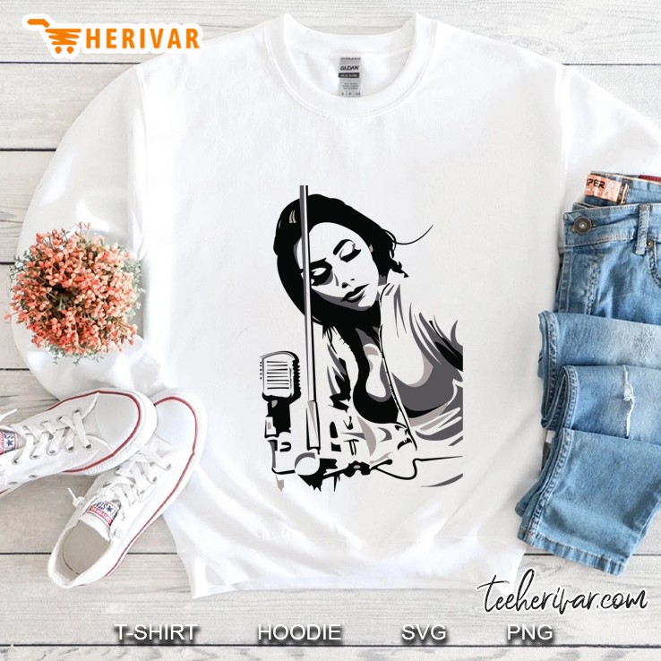 Pj Harvey (Fan Art Vector Illustration No Background Version) Classic Sweatshirt