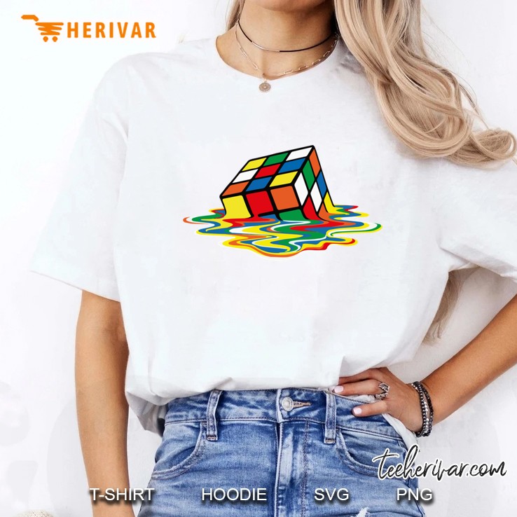 Rubik Cube Melted , Original Gift Idea Classic Ladies Tee