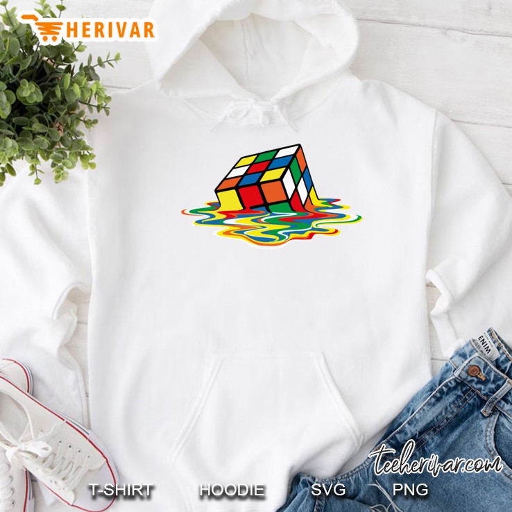 Rubik Cube Melted , Original Gift Idea Classic Hoodie