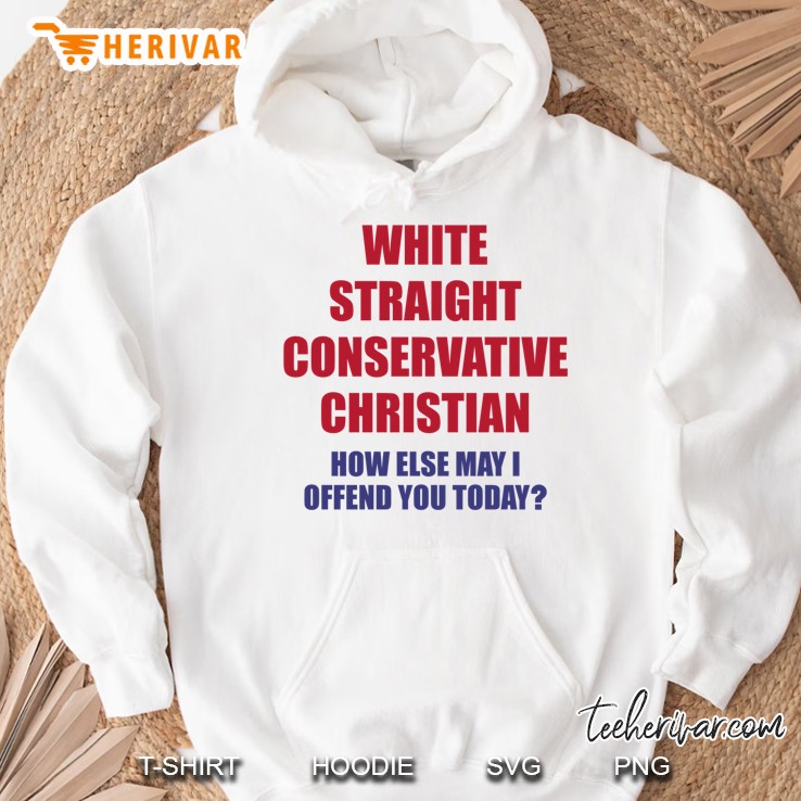 White Straight Conservative Christian How Else May I Offend You Today Mugs