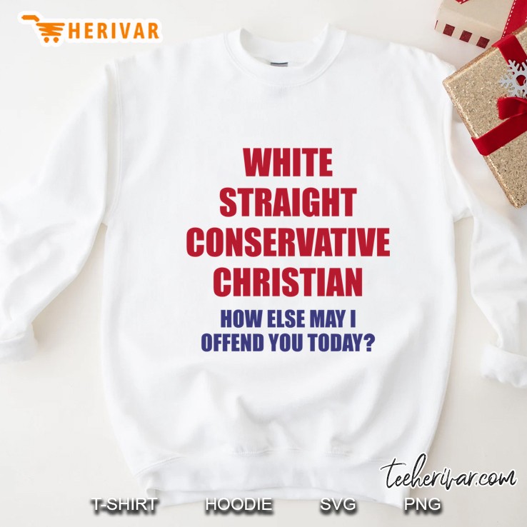 White Straight Conservative Christian How Else May I Offend You Today Mugs