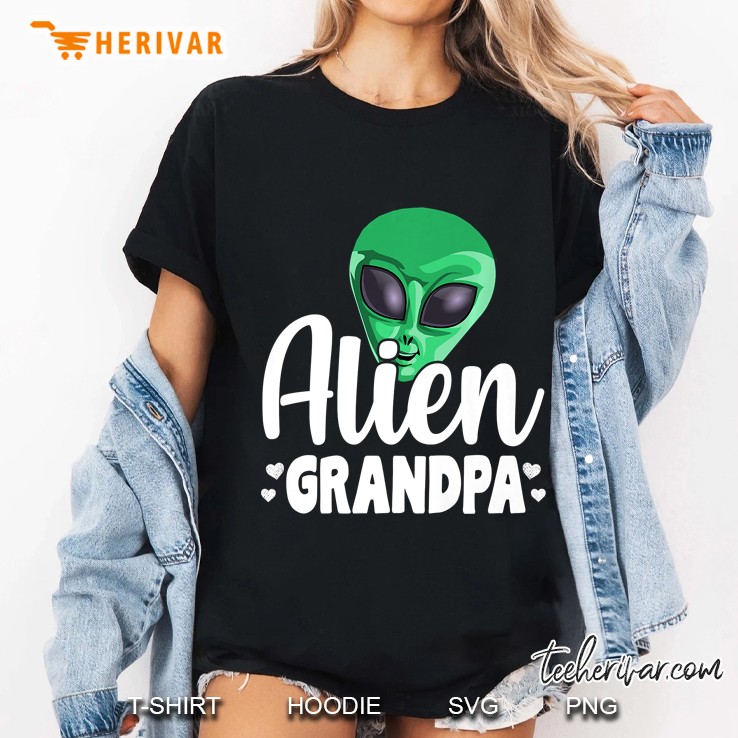 Alien Grandpa Funny Ufo Extraterrestrial Space Premium Hoodie