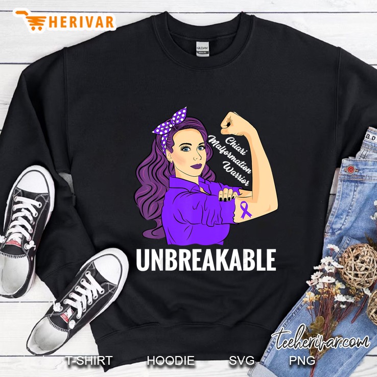 Chiari Malformation Awareness Warrior Unbreakable Sweatshirt