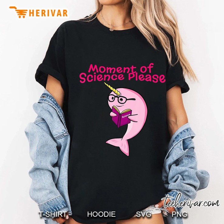 Funny Narwhal Unicorn Of The Sea Lover Science Teacher Book Ladies Tee