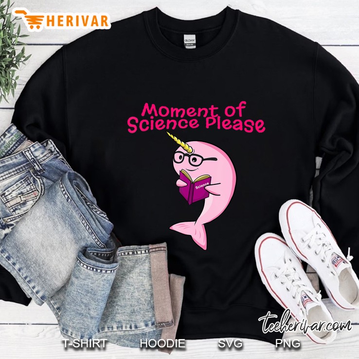 Funny Narwhal Unicorn Of The Sea Lover Science Teacher Book Sweatshirt