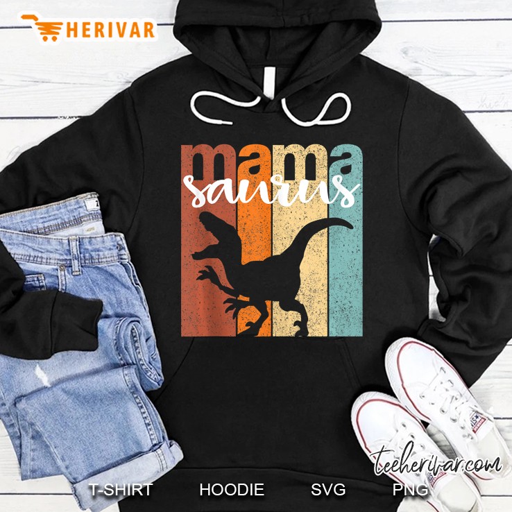 Mamasaurus Family Gift Vintage Hoodie
