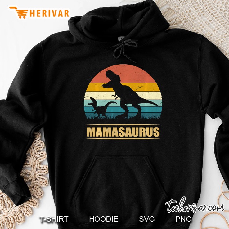 Mamasaurus T Rex Dinosaur Funny Mama Saurus Family Matching Hoodie