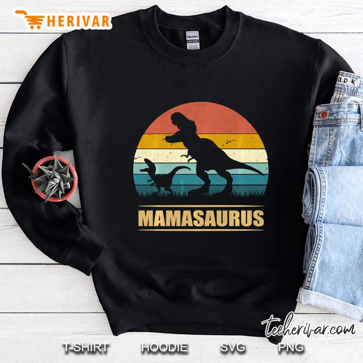 Mamasaurus T Rex Dinosaur Funny Mama Saurus Family Matching Sweatshirt
