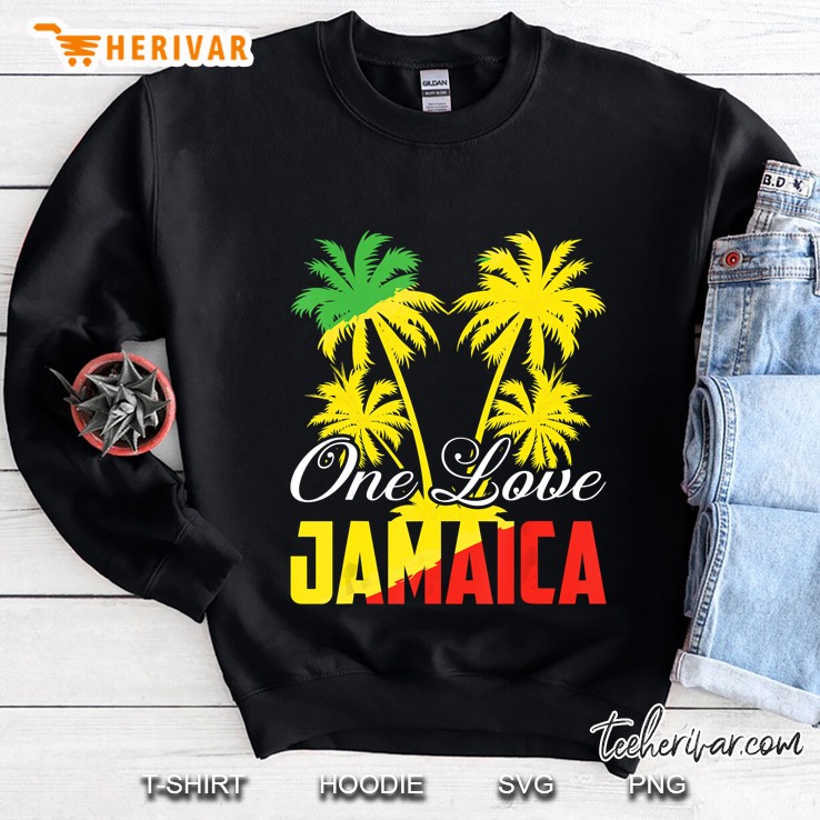 One Love Jamaica Vacation Jamaican Reggae Music Caribbean Sweatshirt