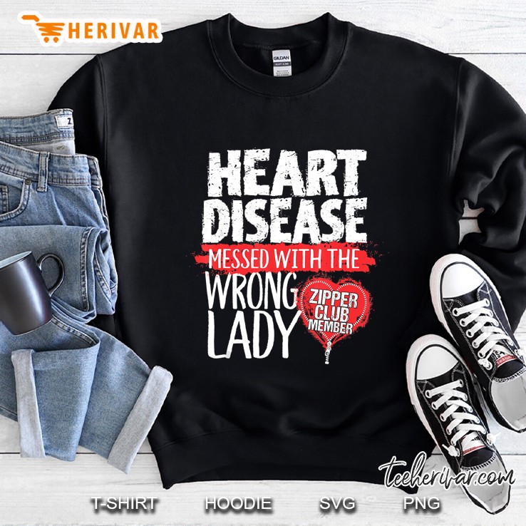 Open Heart Surgery Shirt Zipper Club Gift Heart Disease Lady Sweatshirt