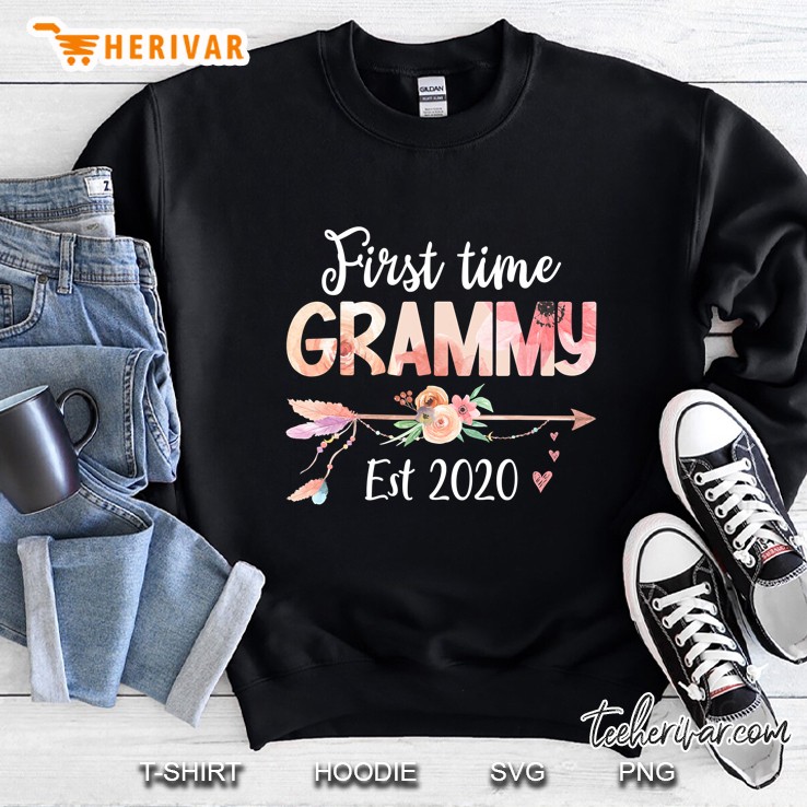 Promoted To Grammy Est 2020 - First Time Grandma Floral Mugs