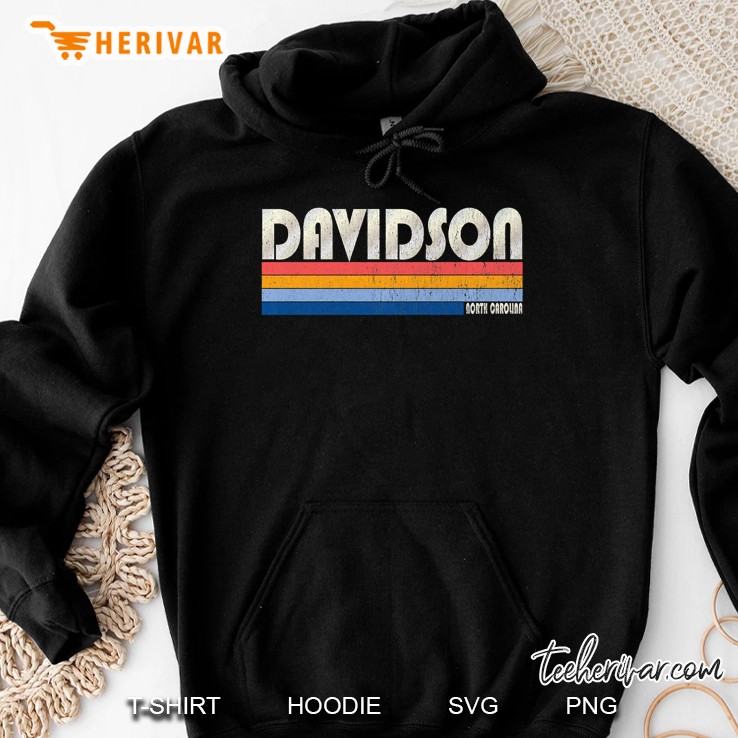 Vintage 70S 80S Style Davidson Nc Premium Hoodie