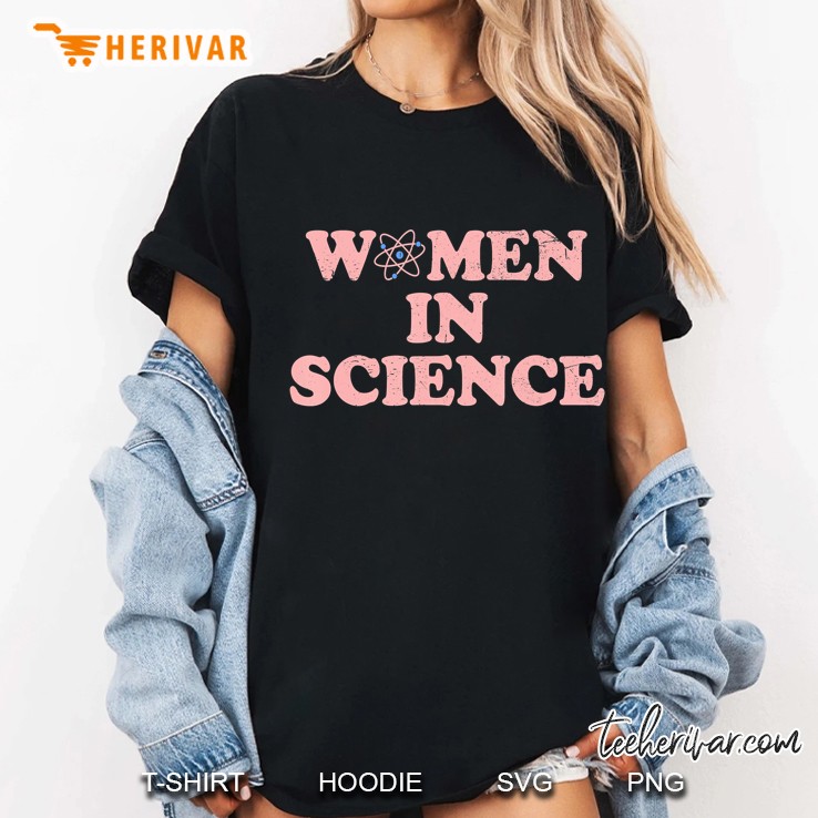 Women In Science Vintage Chemistry Biology Student Teacher Ladies Tee