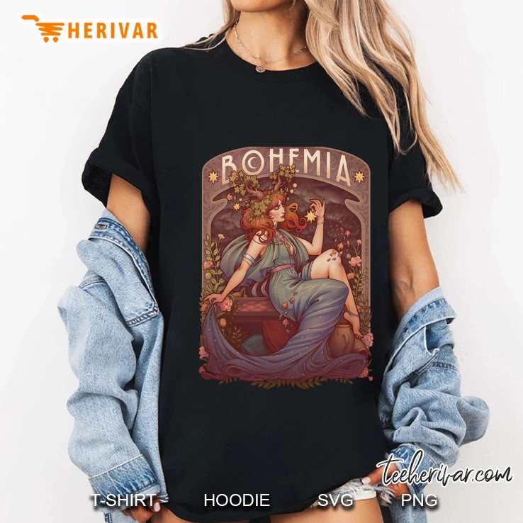 Art Nouveau Bohemia Ladies Tee