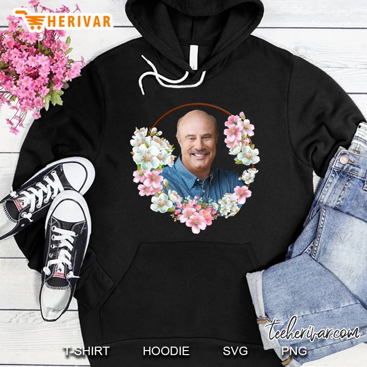 Dr. Phil - Blue Flower Frame Hoodie