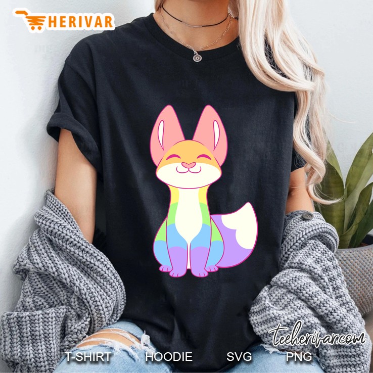 Gay Pride Fox Ladies Tee