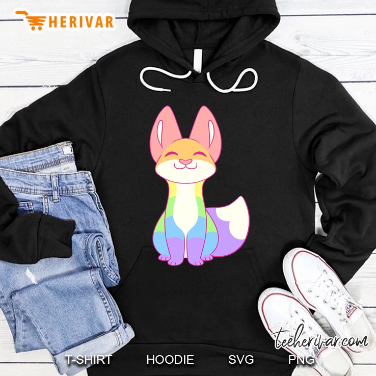 Gay Pride Fox Hoodie