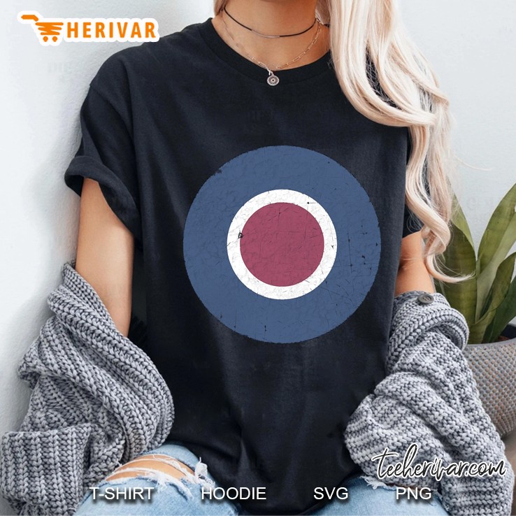 Vintage Look Ww2 British Royal Air Force Roundel Ladies Tee
