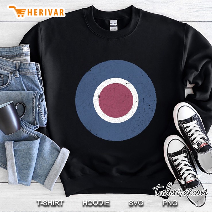 Vintage Look Ww2 British Royal Air Force Roundel Sweatshirt