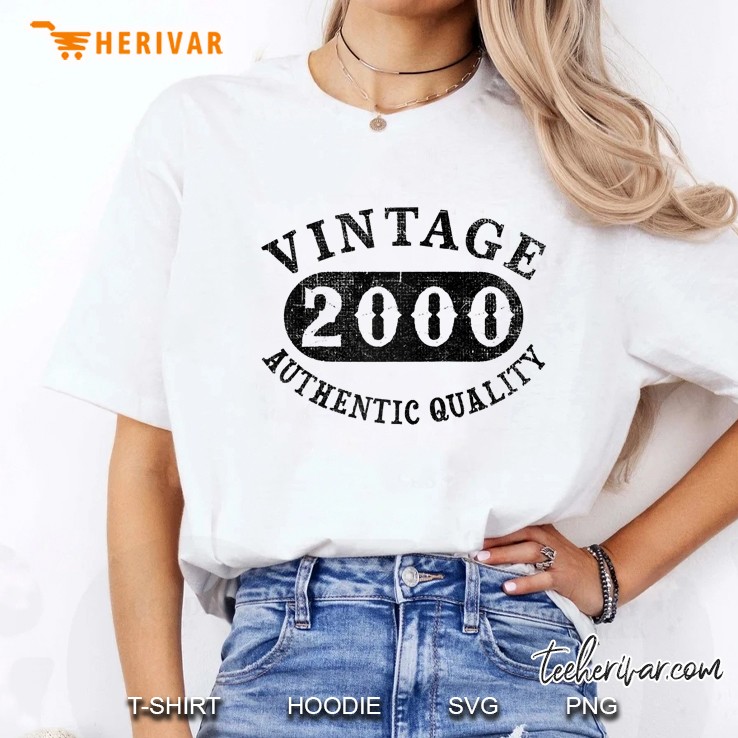 2000 Vintage 20 Years Old 20Th Birthday, Anniversary Hoodie