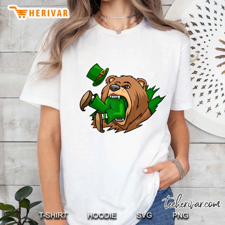 Bear Eating Leprechaun St Patrick