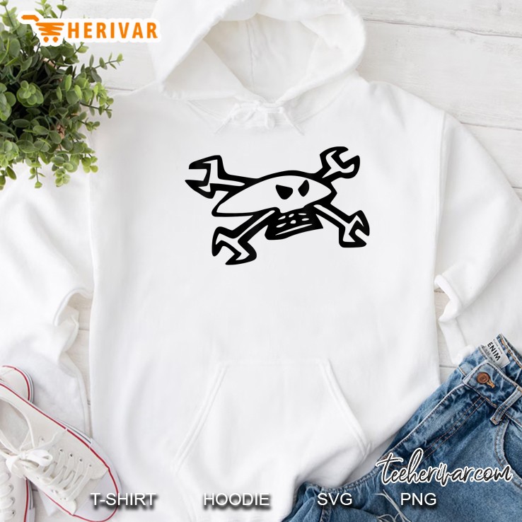 Hardcore Motorbike Guy Biker Martin Design Logo Hoodie