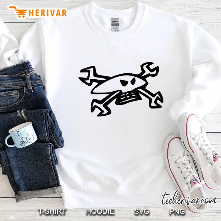 Hardcore Motorbike Guy Biker Martin Design Logo Sweatshirt