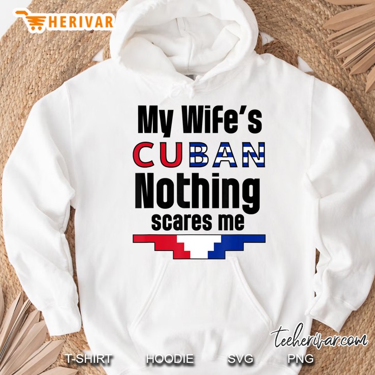 Mens Cuban Wife Funny Graphic Print Cuba Husband Hoodie