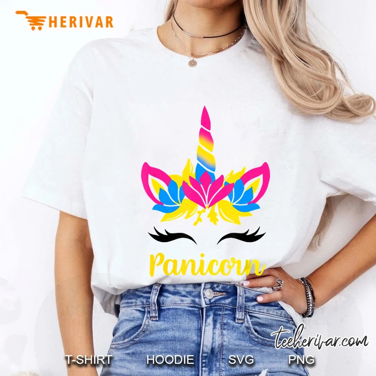 Panicorn Unicorn Pansexual Lgbtq+ Pride Ladies Tee