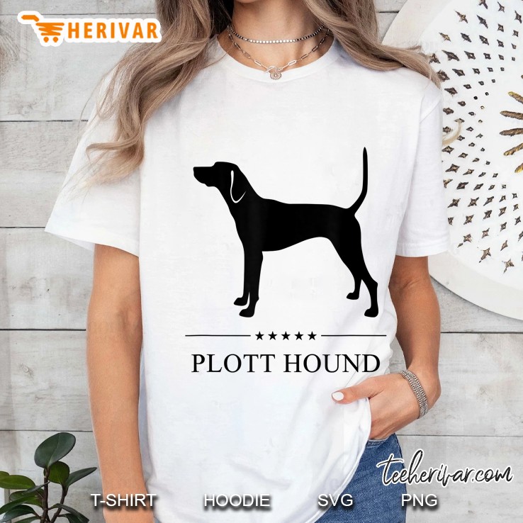 Plott Hound Shirt Black Silhouette Hoodie