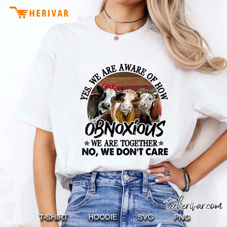 Yes We Are Aware Of How Obnoxious We Are Together Ladies Tee
