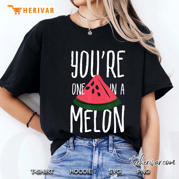 You're One In A Melon Funny Watermelon Hoodie