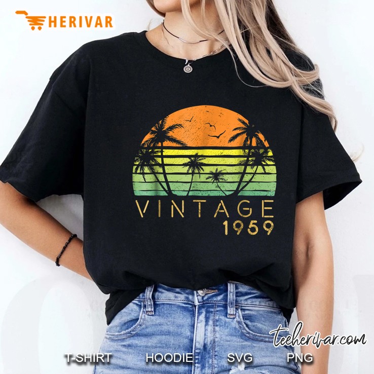 60Th Birthday Tee, Vintage 1959 , 60 Years Old Gift Ladies Tee