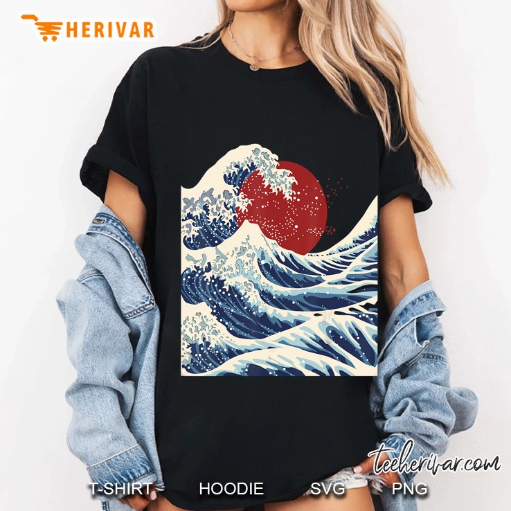 Kanagawa Shirt The Great Wave Japanese Hoodie