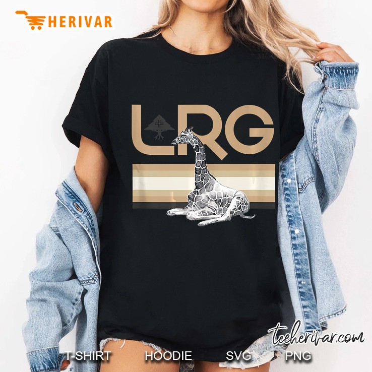 Mens Lrg Relaxing Giraffe Ladies Tee