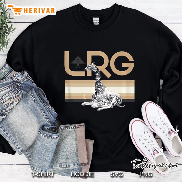 Mens Lrg Relaxing Giraffe Sweatshirt