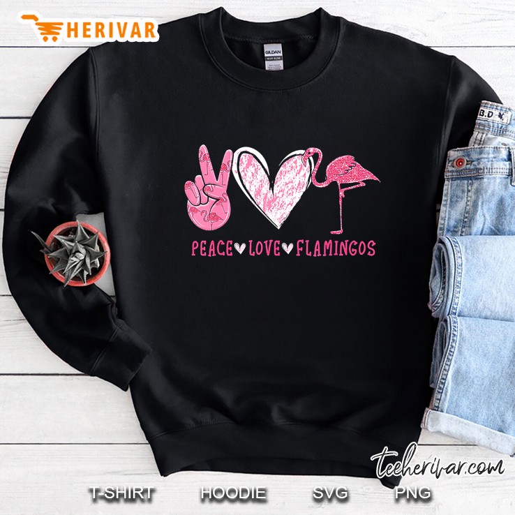 Peace Love Flamingo For Flamingo Lover Sweatshirt