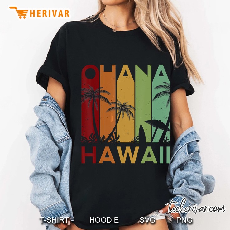 Retro Ohana Hawaii Tropical Vintage Hoodie