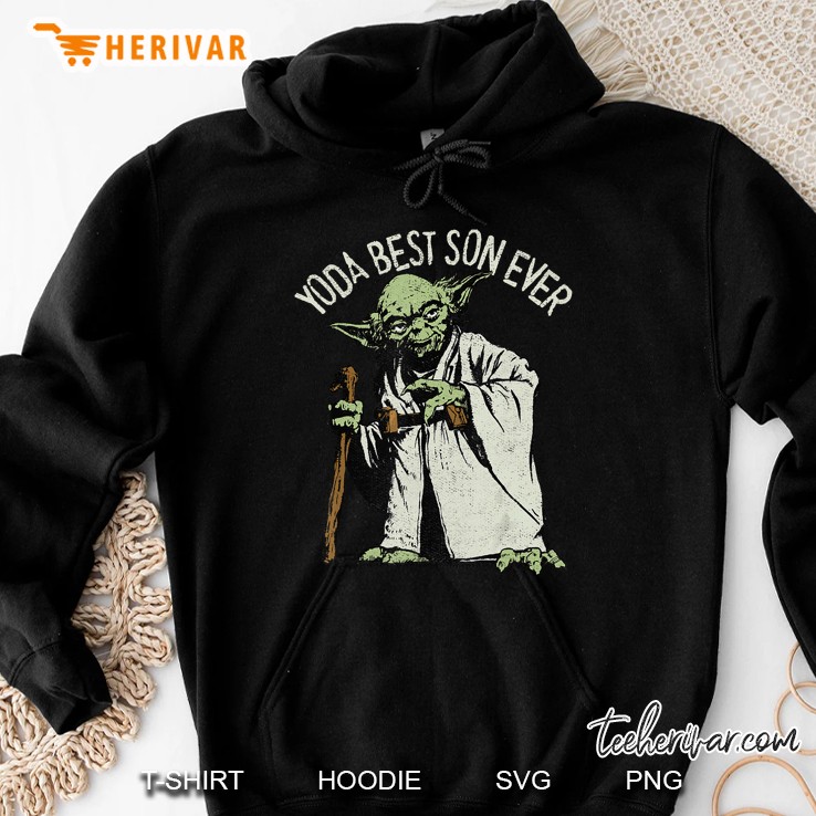 Star Wars Yoda The Best Son Ever Portrait Hoodie