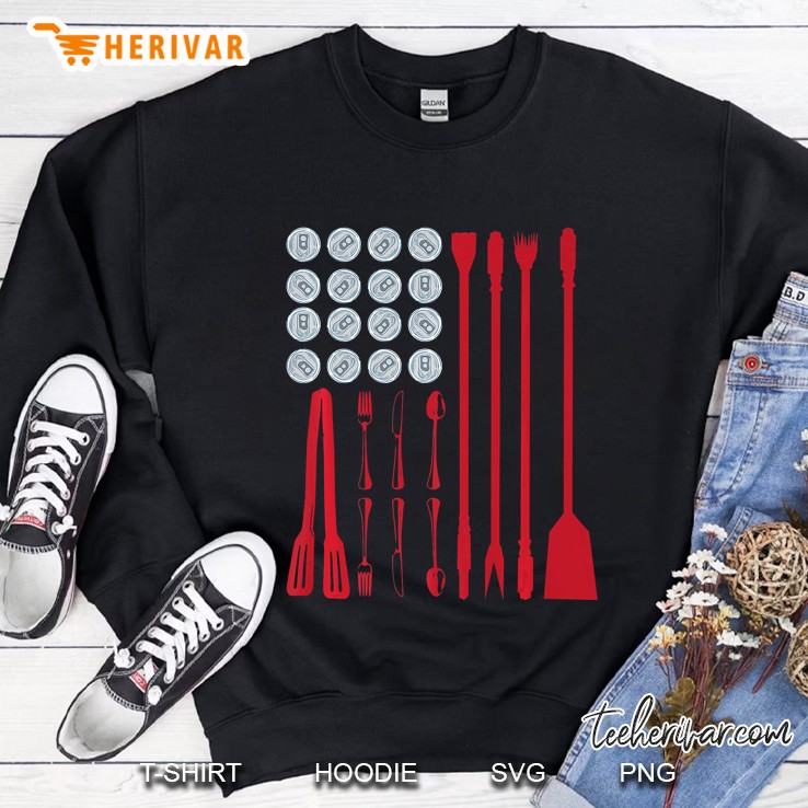 Bbq Us Flag Patriotic Barbecue Grill Beer Shirt Gift Mugs