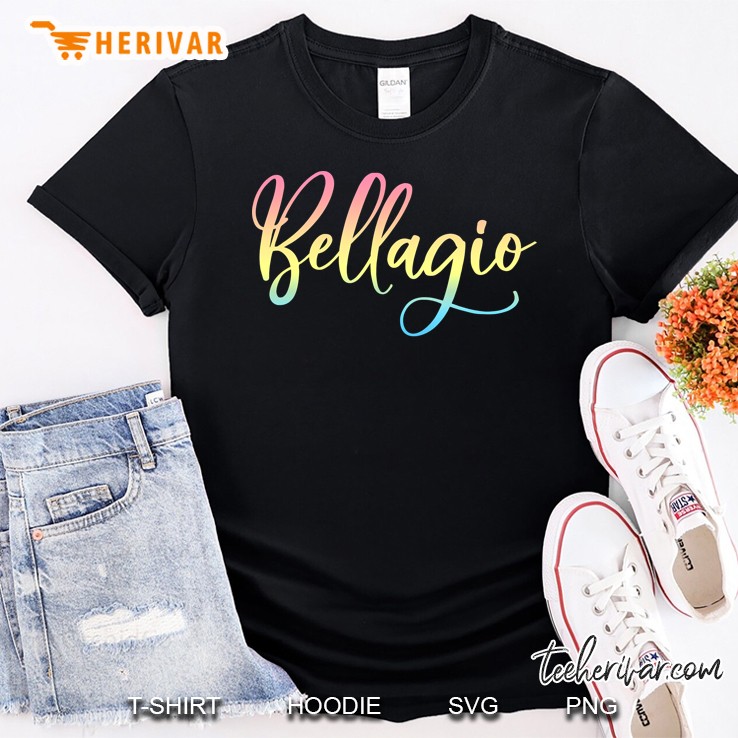 Bellagio Lake Como Rainbow Color Shirt