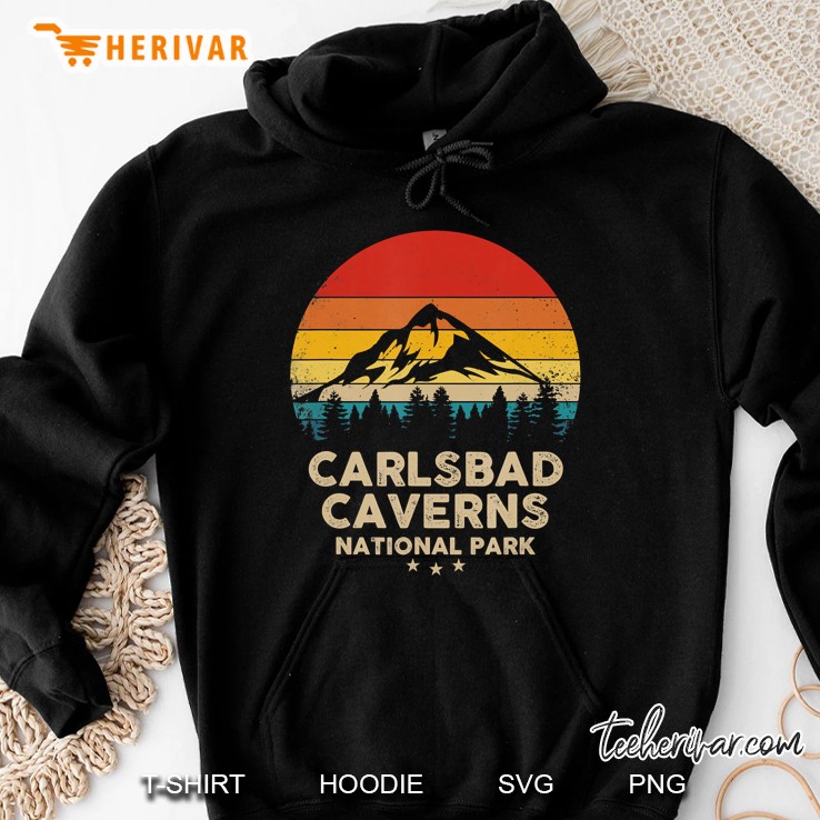 Carlsbad Caverns - National Park Retro Souvenir Hoodie
