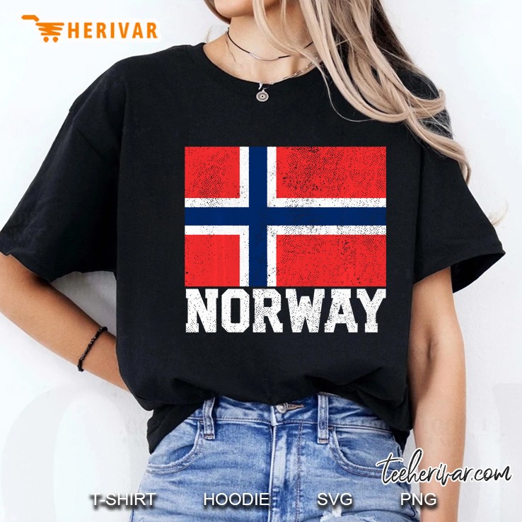 Norway Norwegian Flag National Pride Roots Country Nation Pullover Ladies Tee
