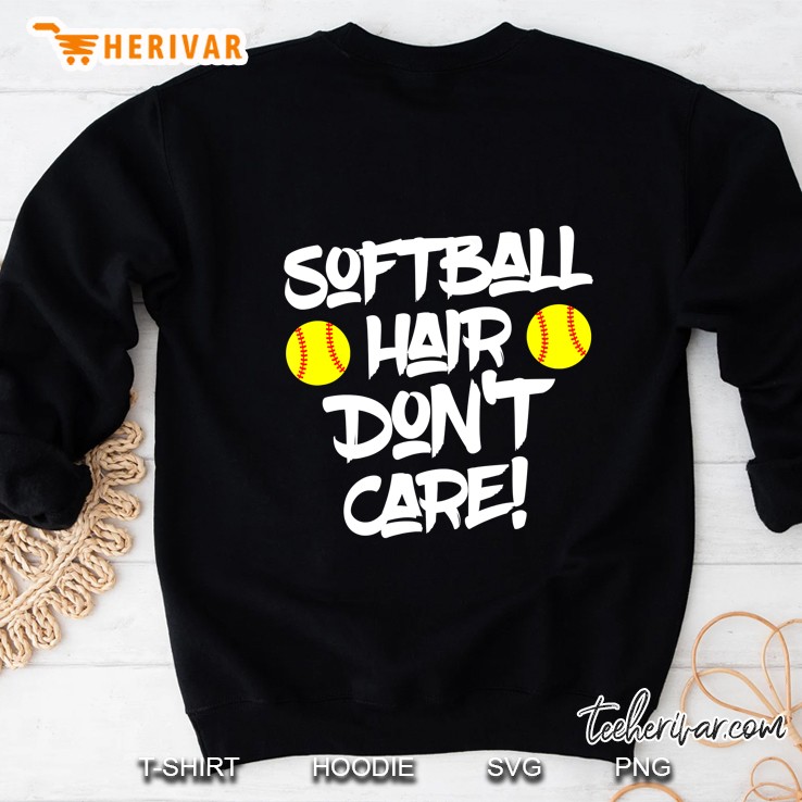 Softball Hair Don't Care Funny Gift Mugs