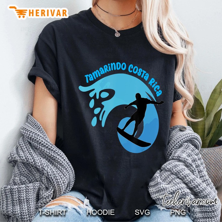 Tamarindo Costa Rica Pura Vida Styling Wave Surfing Tee Ladies Tee