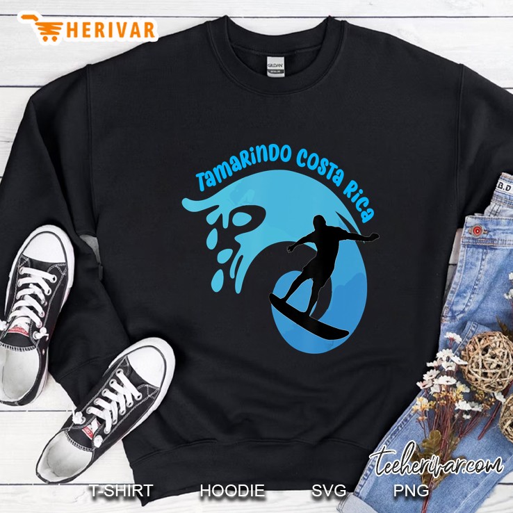 Tamarindo Costa Rica Pura Vida Styling Wave Surfing Tee Sweatshirt